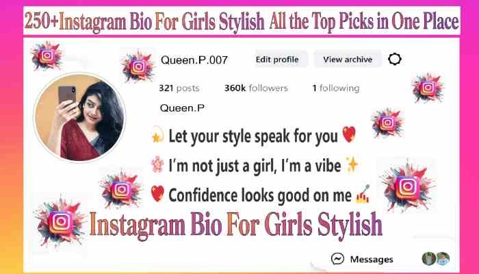 Iinstagram Bio For Girls Stylish