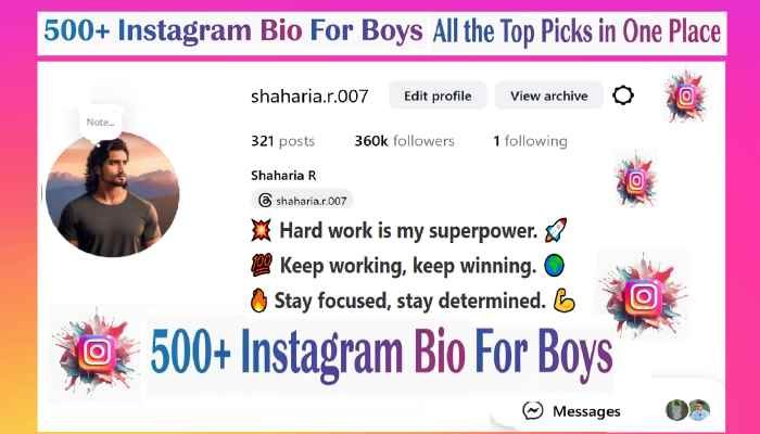 Instagram Bio For Boys