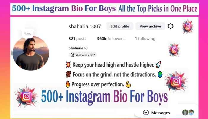 Instagram Bio For Boys