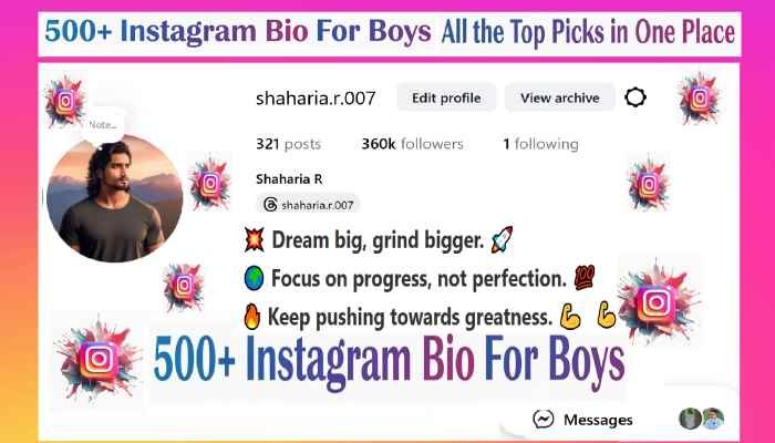 Instagram Bio For Boys