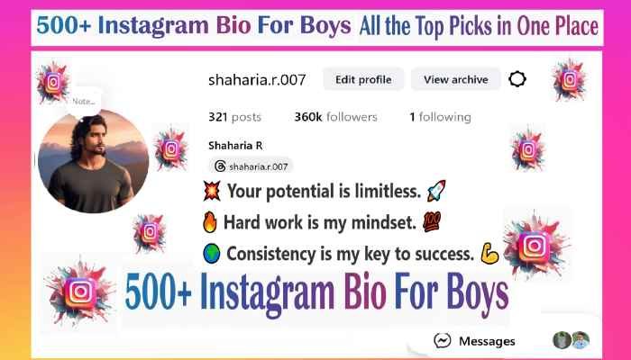 Instagram Bio For Boys