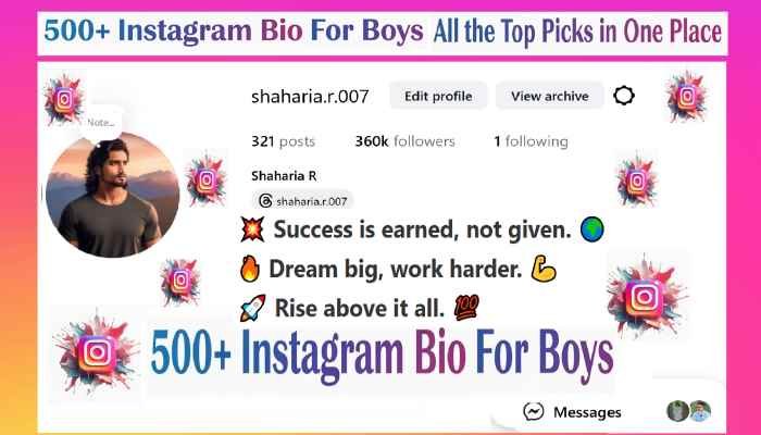 Instagram Bio For Boys