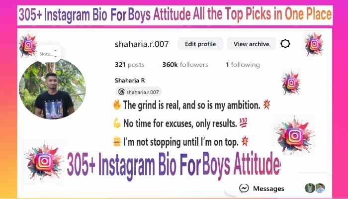 Instagram Bio For Boys Attitude