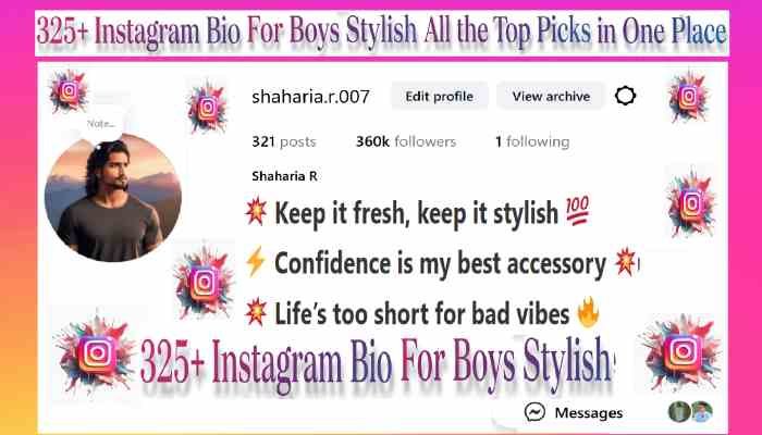 Instagram Bio For Boys Stylish