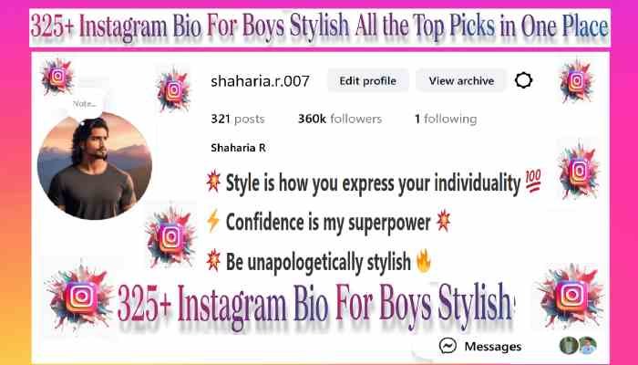 Instagram Bio For Boys Stylish