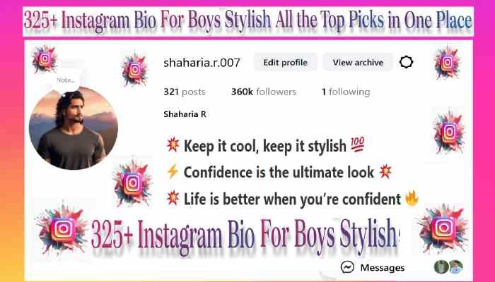 Instagram Bio For Boys Stylish