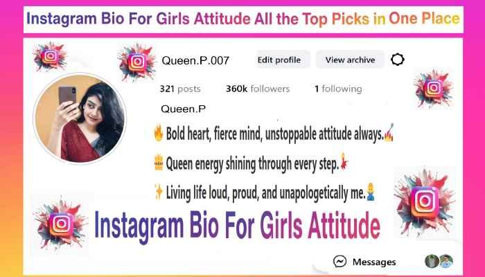 Instagram Bio for Girls Attitude